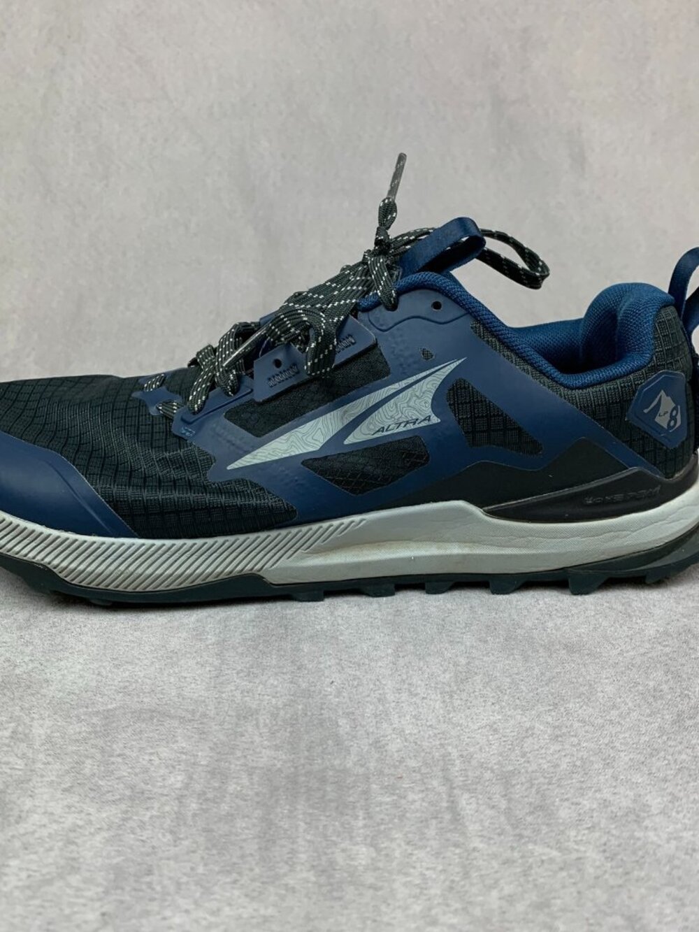 Altra Men Shoes 9 Navy Blue Lone Peak 8 Trail Running Hiking Outdoor AL0A85NC401